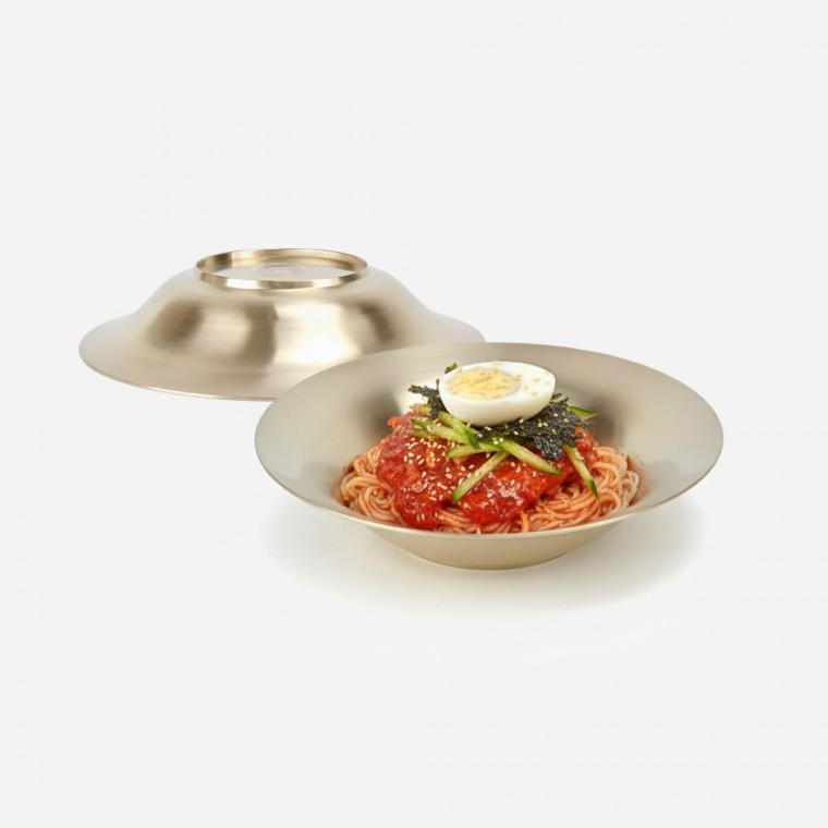 업소용 방짜유기 스파게티 접시 파스타볼 지름 22.2cm