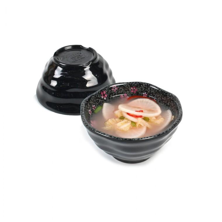 가정 업소용 매화 멜라민 내추럴볼 국그릇 지름 13.2cm