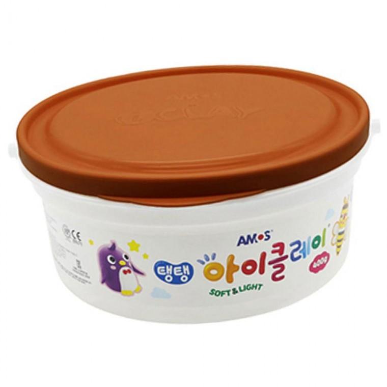 대용량 아이클레이 400g 갈색 1P 버킷 점토 클레이