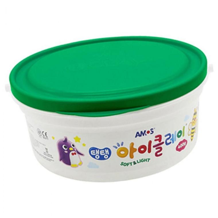 대용량 아이클레이 400g 초록 1P 버킷 점토 클레이