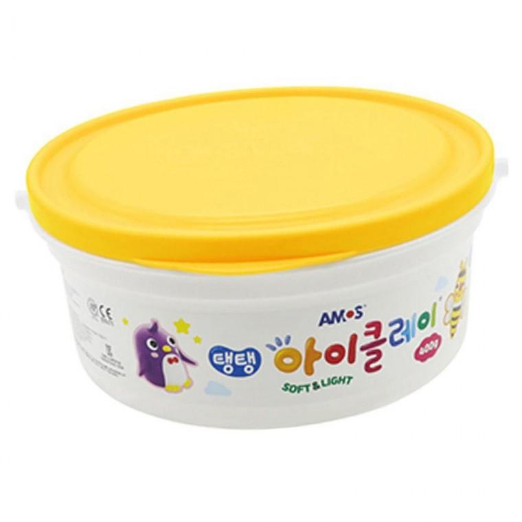 대용량 아이클레이 400g 노랑 1P 버킷 점토 클레이