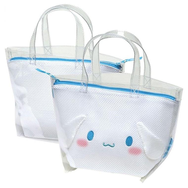 메쉬 방수 수영장 비치백 시나모롤 1P 목욕 헬스 가방