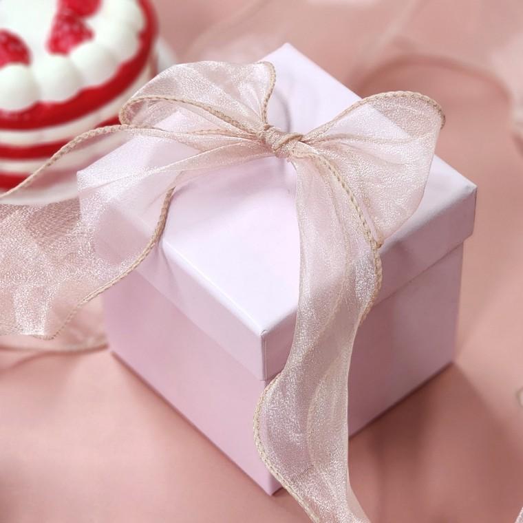 선물리본 꽃포장 선물끈 이쁜끈 망사 포장 리본 연핑크