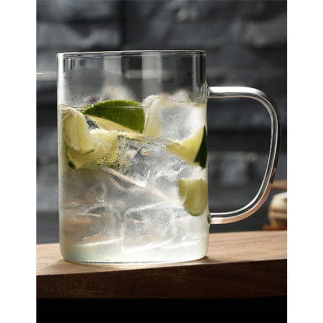 유리컵 머그잔 내열 커피잔 물컵 홈카페 유리컵 450ml