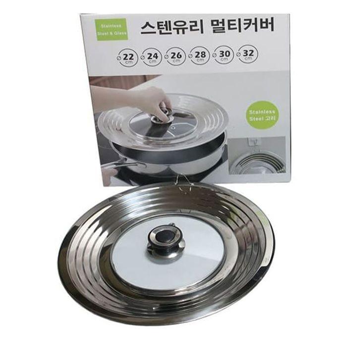 스텐 후라이팬 뚜껑 멀티 커버 냄비 프라이팬 덮개