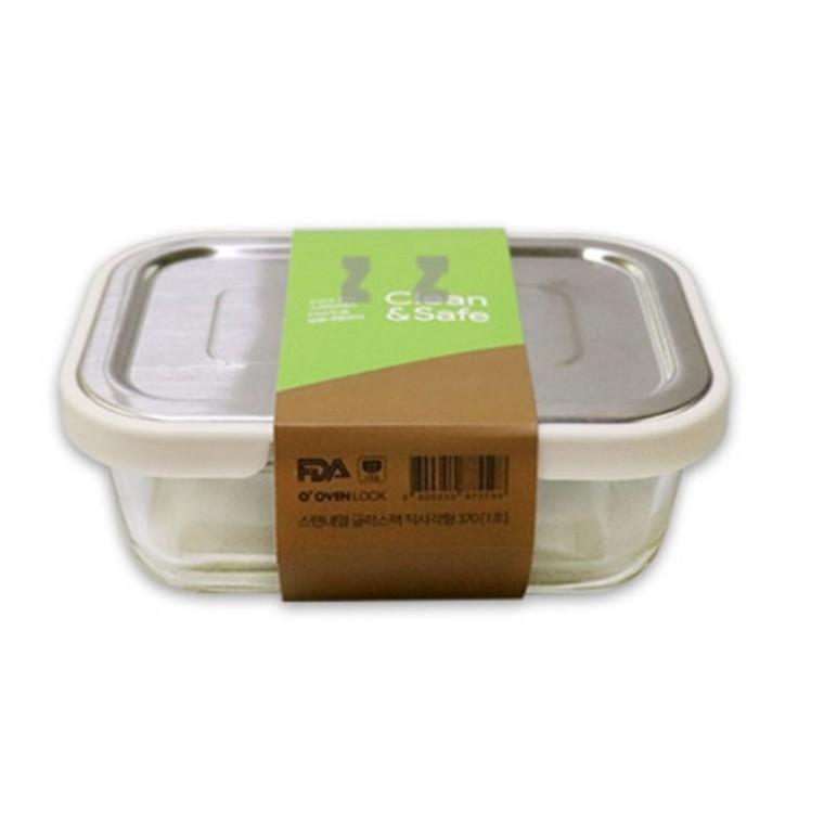 스텐 밀폐용기 보관통 반찬통 냉장고 용기 직2호640ml