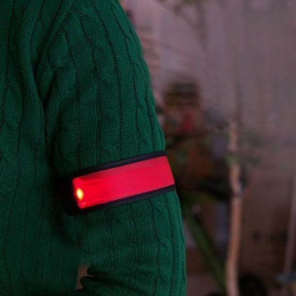 COMS 안전 형광밴드(LED) 35cm Red 원터치형