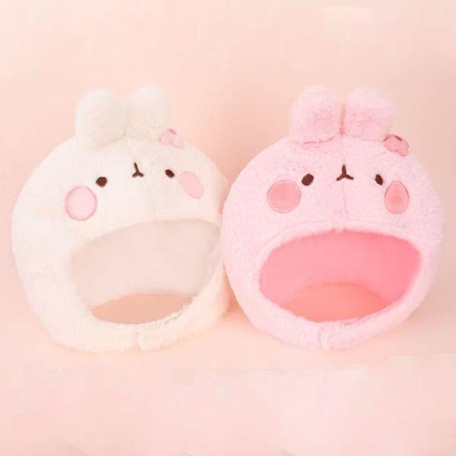 몰랑 귀달이 모자 벙거지 귀덮개 방한 캐릭터 모자