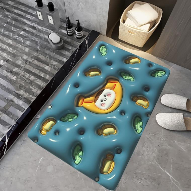 보송보송 3D 착시 화장실 욕실 논슬립 발매트(바나나)