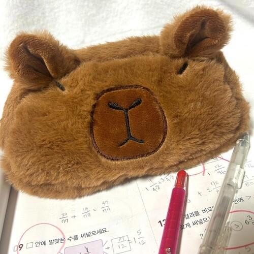 카피바라 파우치 필통 인형 캐릭터 파우치