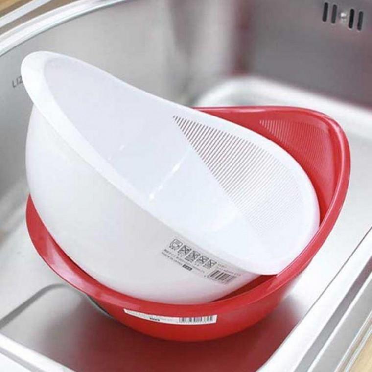 세척볼 다용도 1P 과일 야채 채소 쌀 물빠짐 믹싱볼