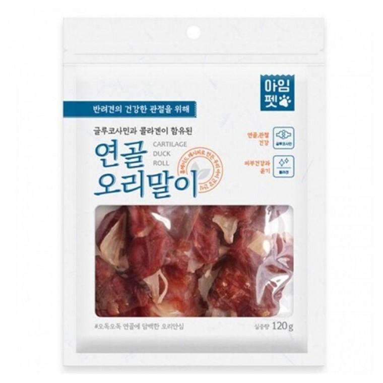 강아지 아임펫 오리연골말이120g 반려견 육포 간식