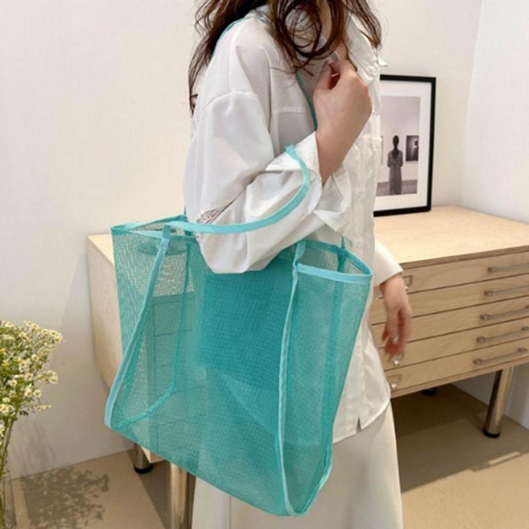 펀칭 여자 망사 숄더백 1P 그물백 비치 휴양지 가방