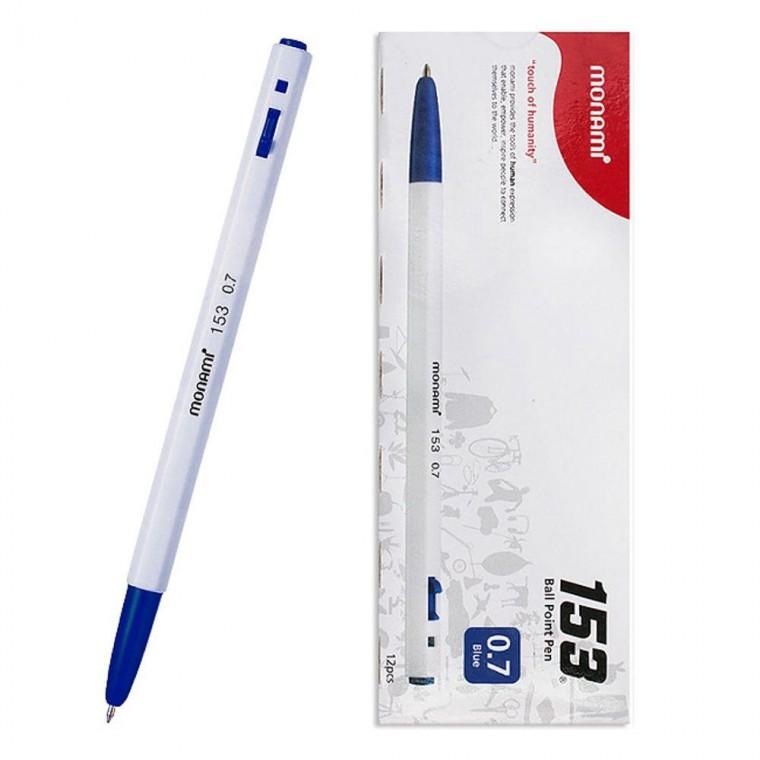 153 모나미 클래식 볼펜 블루 0.7mm 12개 1P 중성펜