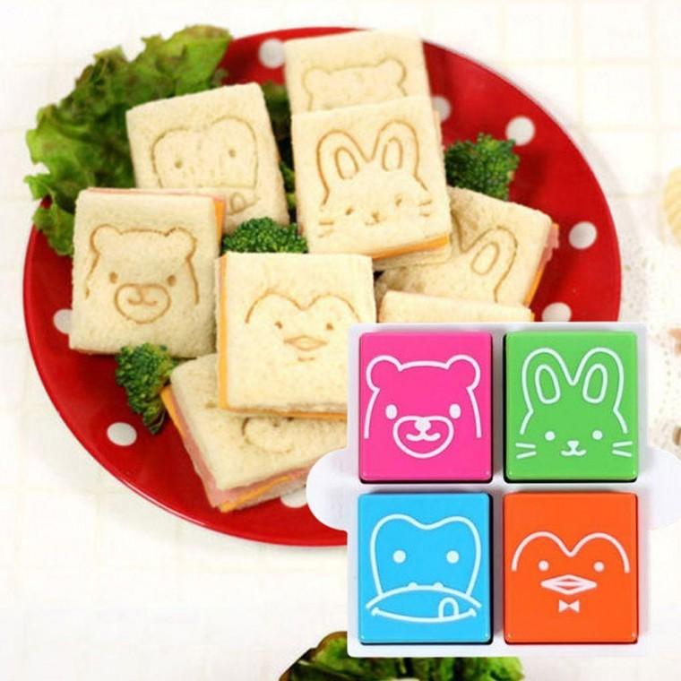 식빵 샌드위치 모양틀 메이커 동물 1P 도시락 꾸미기