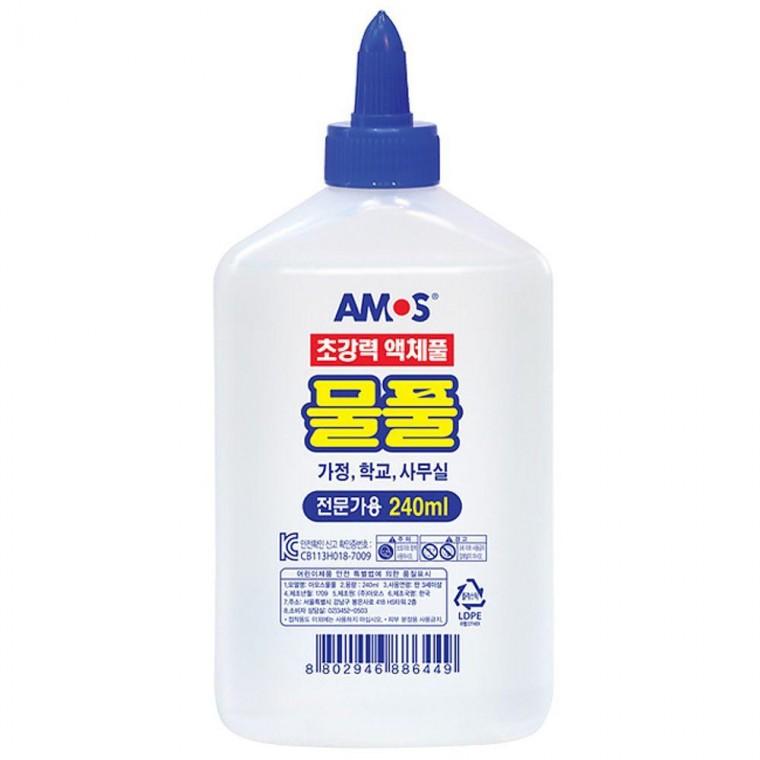 액체풀 아모스 물풀 240ml 낱개 1P 슬라임 재료 글루