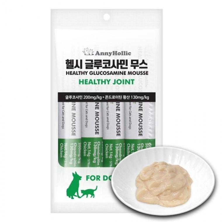 관절 강아지 영양 간식 치킨 4개입 1P 고양이 짜먹는