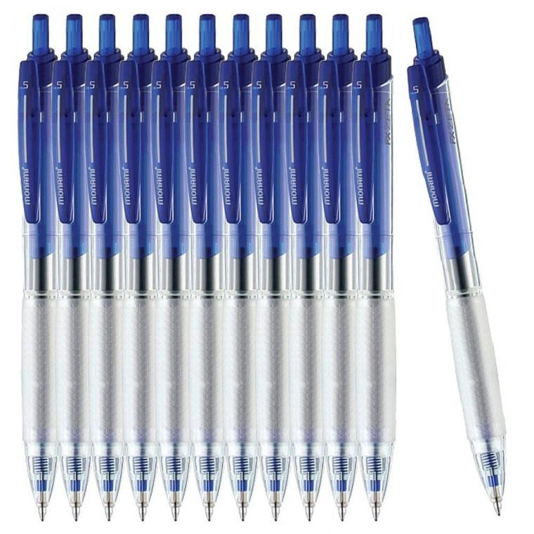 소프트 모나미 볼펜 블루 0.5mm 12개 1P 필기 중성펜