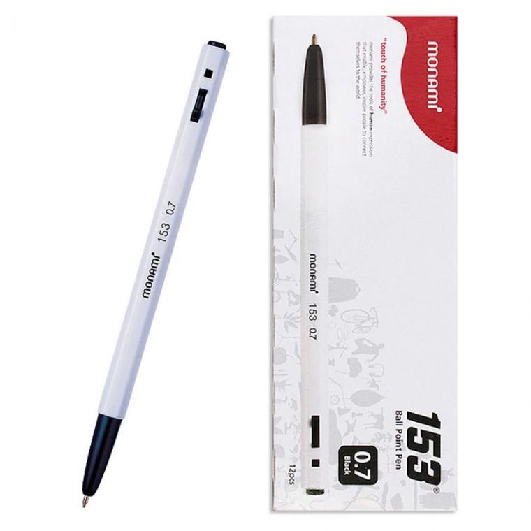 153 모나미 클래식 볼펜 블랙 0.7mm 12개 1P 중성펜