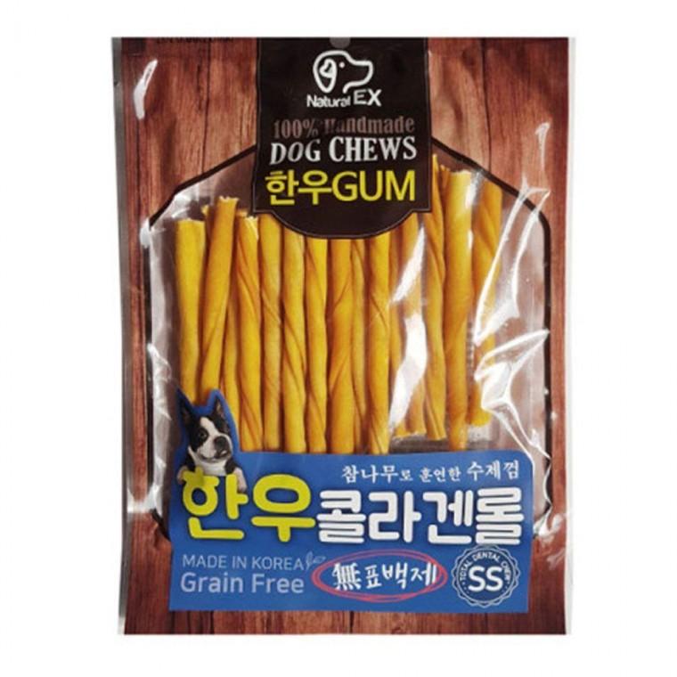 수제 강아지 껌간식 콜라겐롤 SS 85g 1P 개껌 치석
