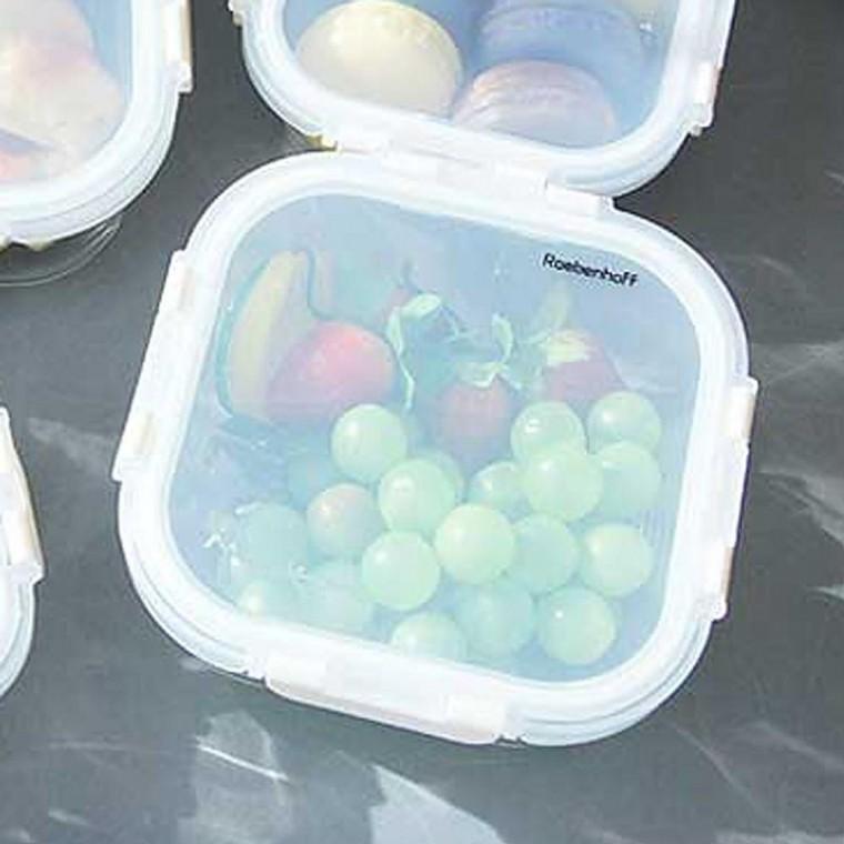 정사각 주방 유리 밀폐용기 800ml 1P 반찬통 김치통