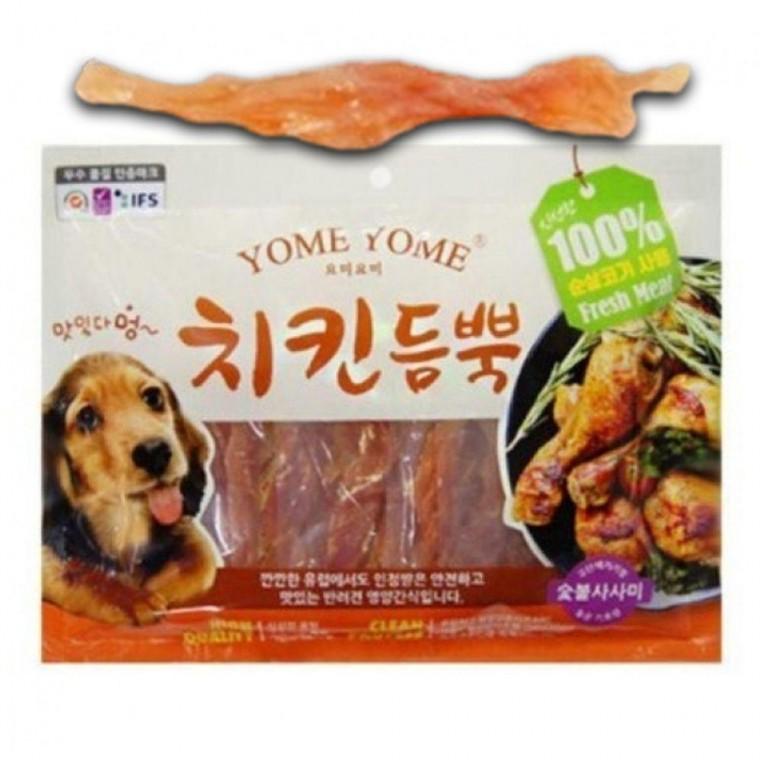 순살 강아지 고기 육포 치킨 숯불 400g 1P 영양 간식