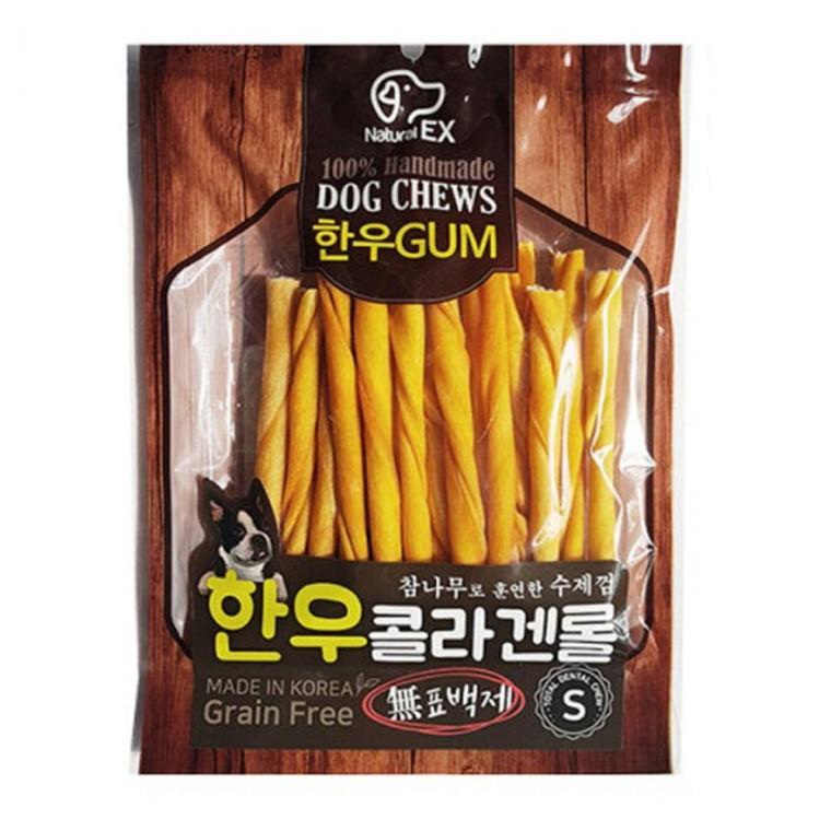 수제 강아지 껌간식 콜라겐롤 S 85g 1P 개껌 치석관리