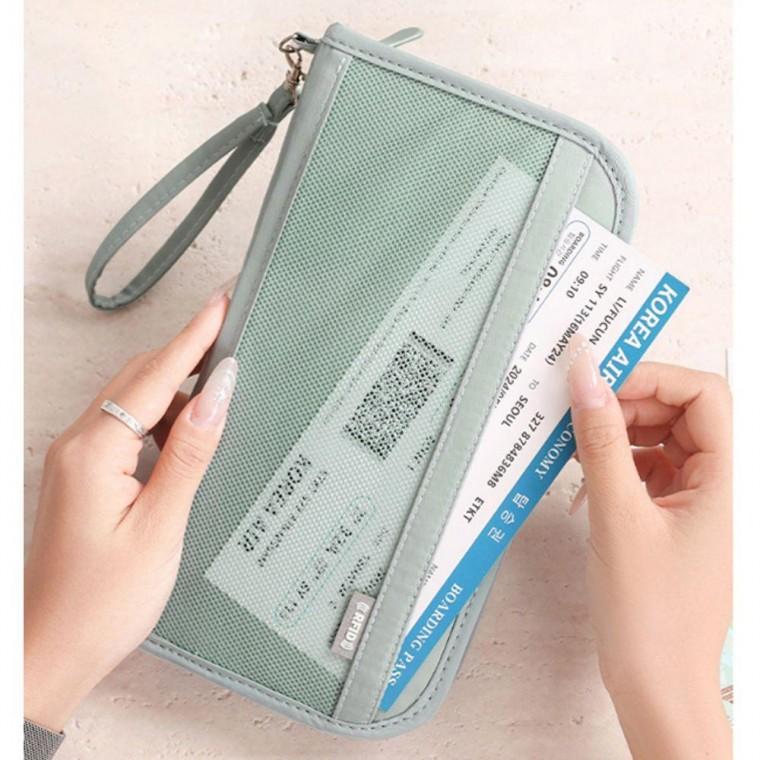 차단 RFID 여권 케이스 스트랩 1P 스키밍 차단 여행