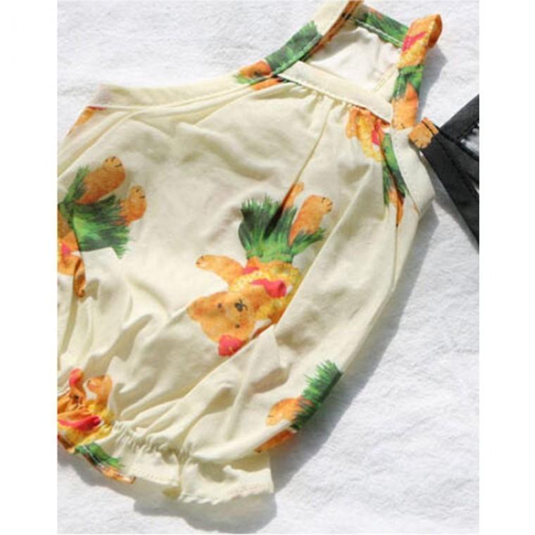 알로하 강아지 베어 나시티 아이보리 2XL 1P 티셔츠