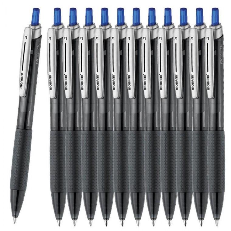 소프트 모나미 볼펜 블루 0.7mm 12개 1P 필기 중성펜
