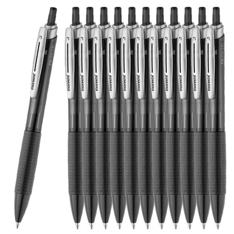 소프트 모나미 볼펜 블랙 0.7mm 12개 1P 필기 중성펜