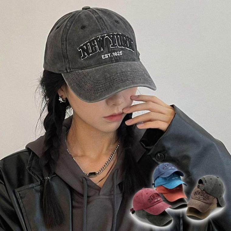 레터링 남녀 빈티지 워싱 볼캡 1P 데일리 패션 모자