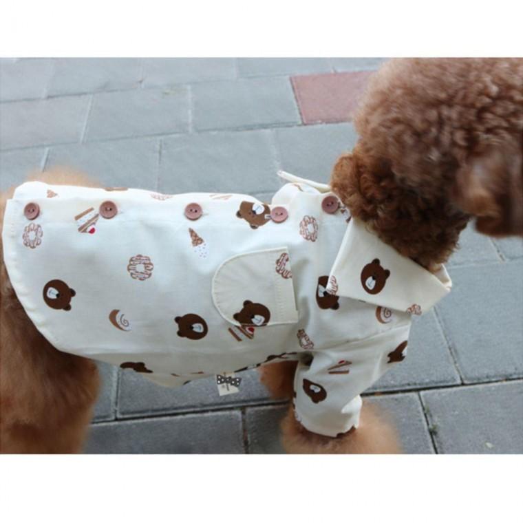 베어 강아지 포켓 셔츠 크림 2XL 1P 카라 댄디룩 남방