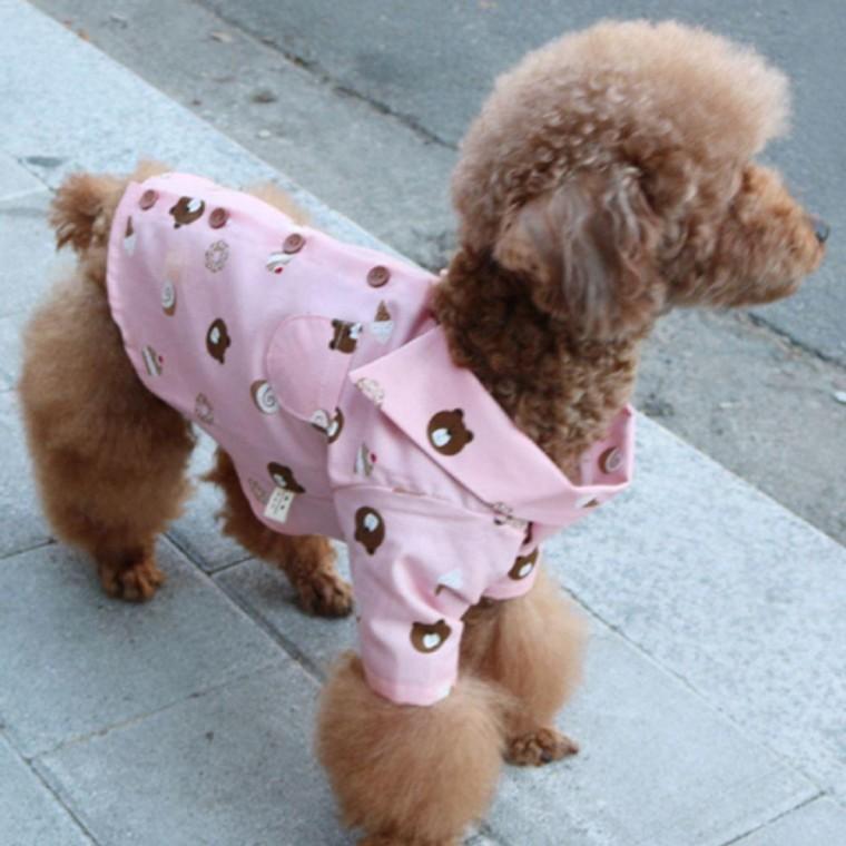베어 강아지 포켓 셔츠 핑크 2XL 1P 카라 댄디룩 남방