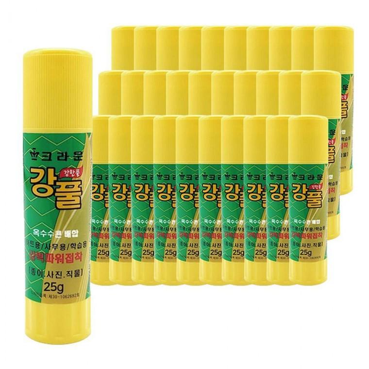 강풀 강력접착 고체풀 25g 20입 1박스 다용도 접착제
