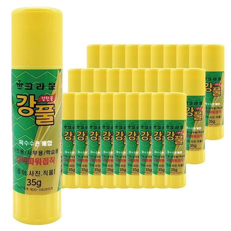 강풀 강력접착 고체풀 35g 12입 1박스 다용도 접착제