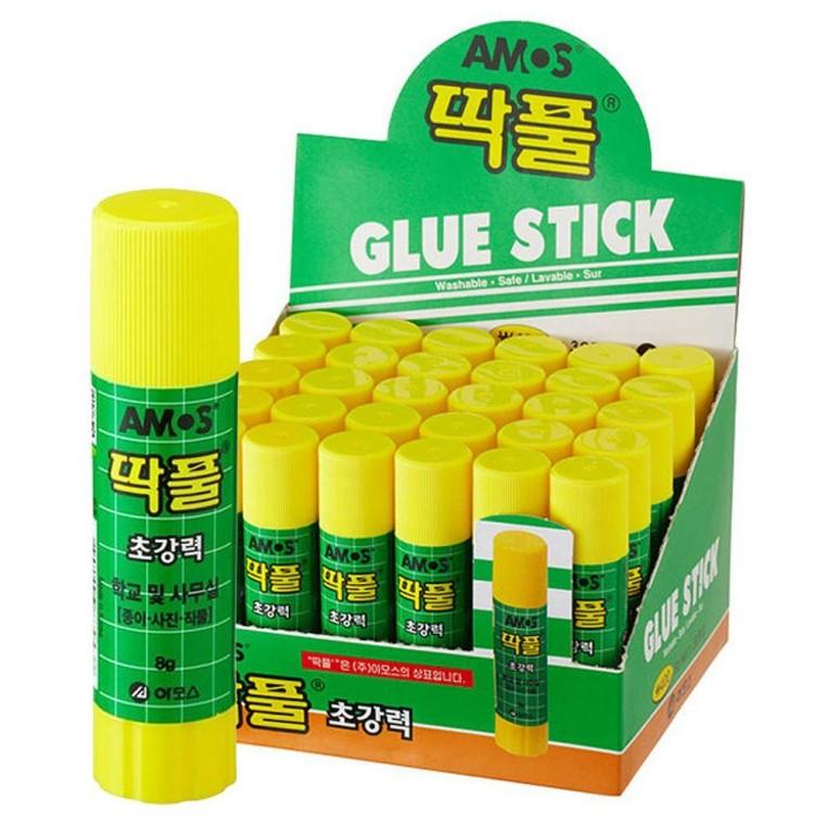 딱풀 아모스 고체풀 8g 30입 1박스 다용도 글루 본드