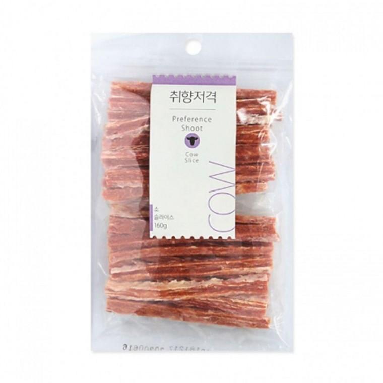 취향저격 강아지 소고기 슬라이스 160g 1P 육포 간식