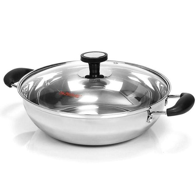 키친아트 전골냄비 가정 찌게 양수 냄비 3중 26cm