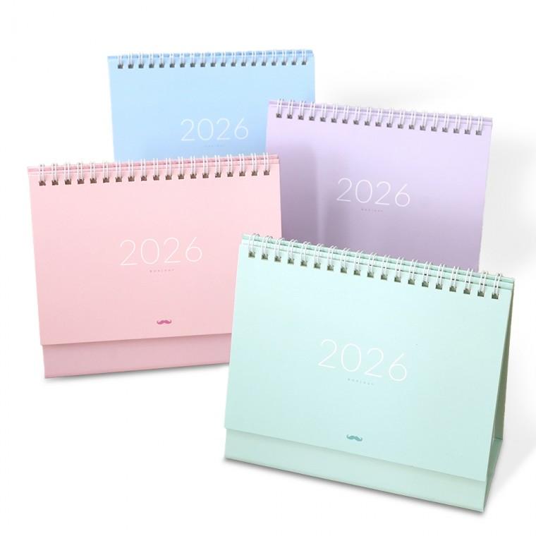 2026 봉주르 탁상 달력 (4개)