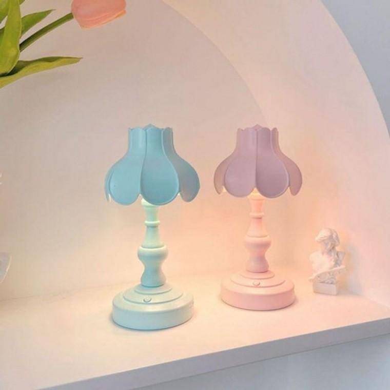 로맨틱 마카롱 컬러 인스 침실 테이블램프