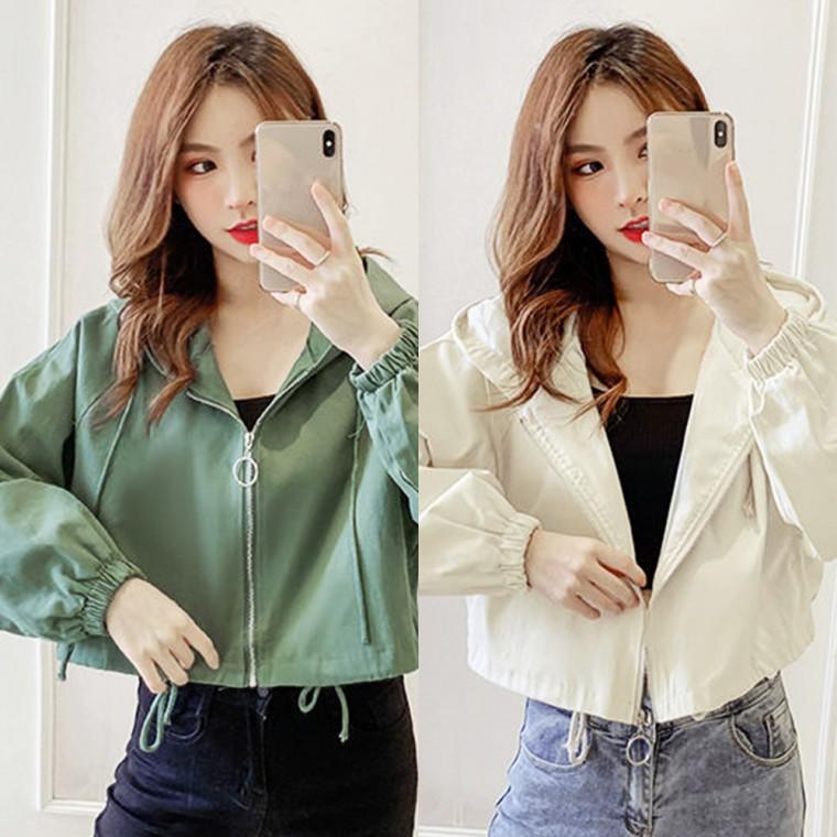 넉넉한 품 짧은 크롭 기장 데일리 간절기 여성 자켓