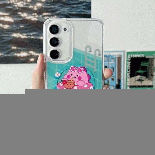트라이코지 리틀티노 풀파티 투명 클리어 렌즈 가드 맥세이프 케이스 17 S25 A15 A16 M156