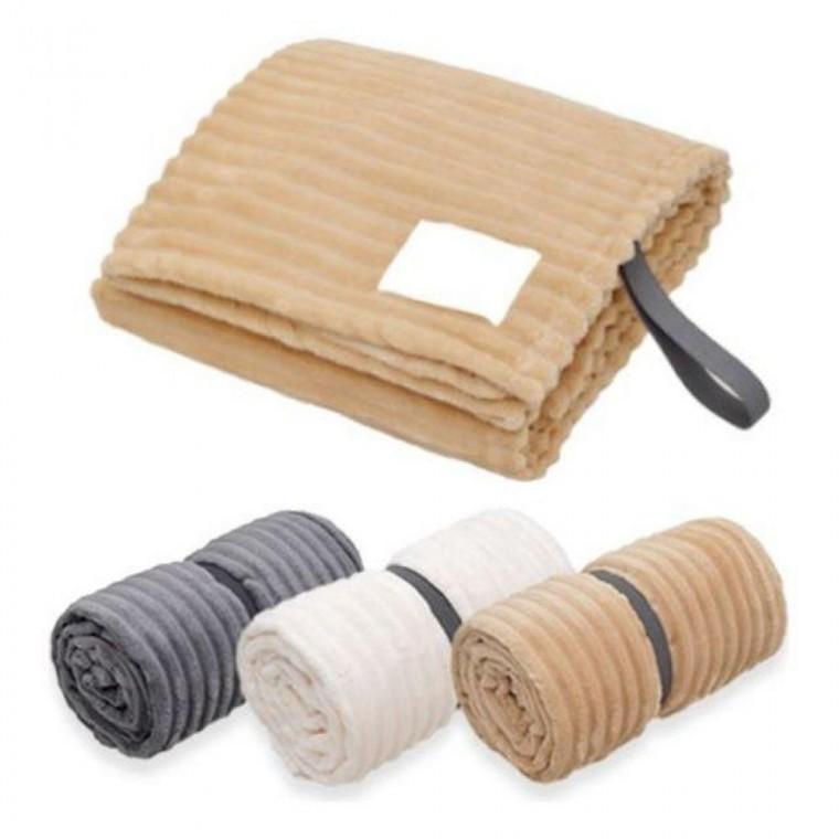 모던 골지 무릎 담요 차량용 사무실 캠핑 이불 대형 L