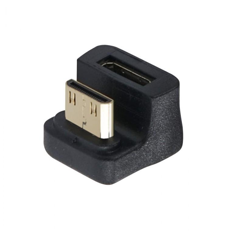 8K 60Hz 미니 HDMI M to F 180도꺽임 연장젠더 2.1v UHD