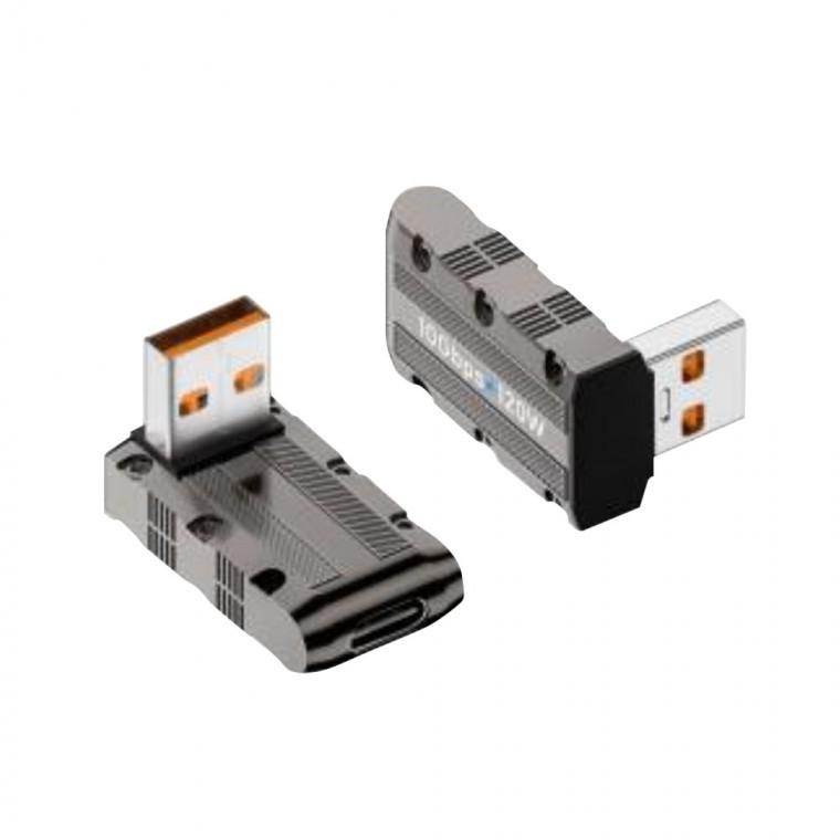 USB 3.1 3.0 타입C 6A 하향꺽임 젠더 F to M 120W