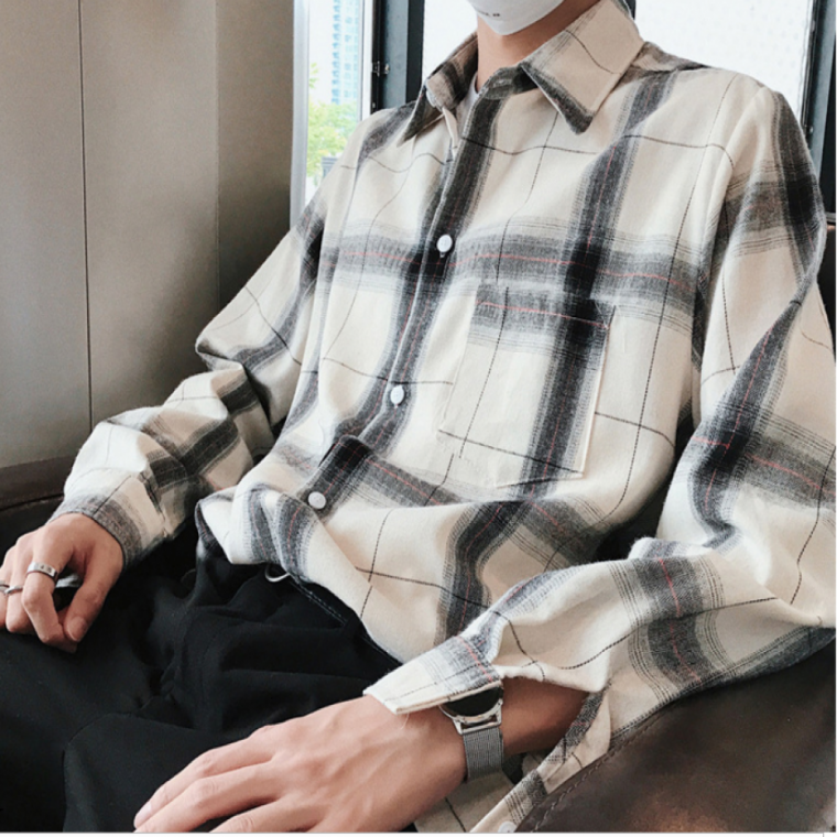 체크남방 남녀공용 2컬러 모던 셔츠 아웃도어 사무실 현장근무복