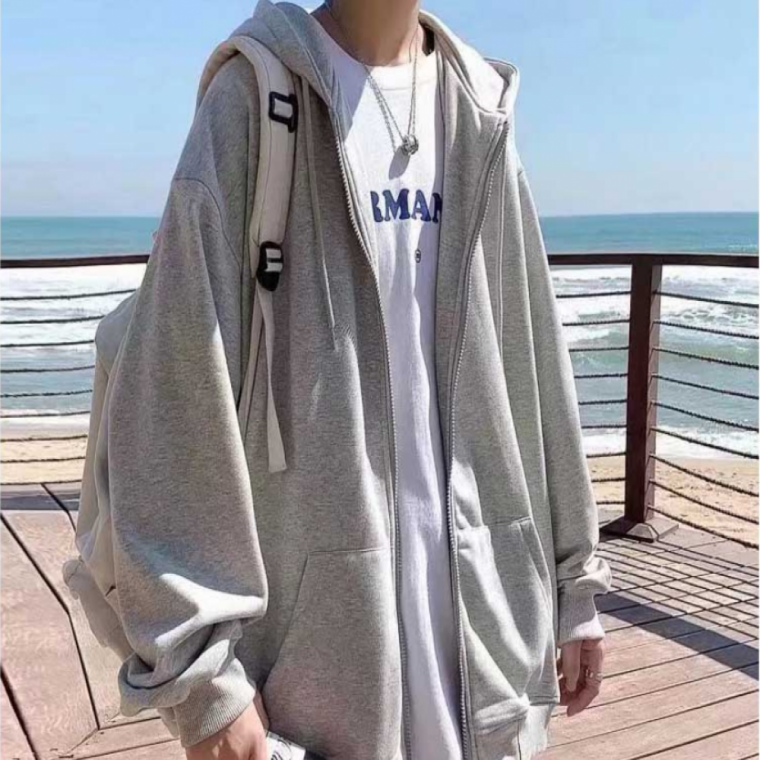 남자후드셔츠 점퍼 대학생 간절기 후드 집업 점퍼 아웃도어
