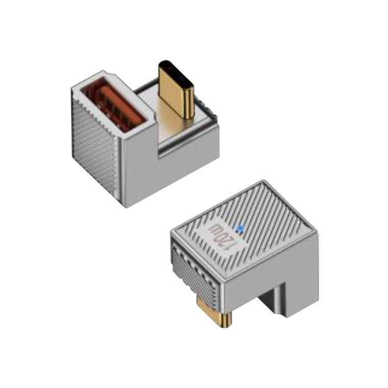 USB 3.1 3.0 TYPE C U형꺽임 젠더 120W M to F 10Gbps