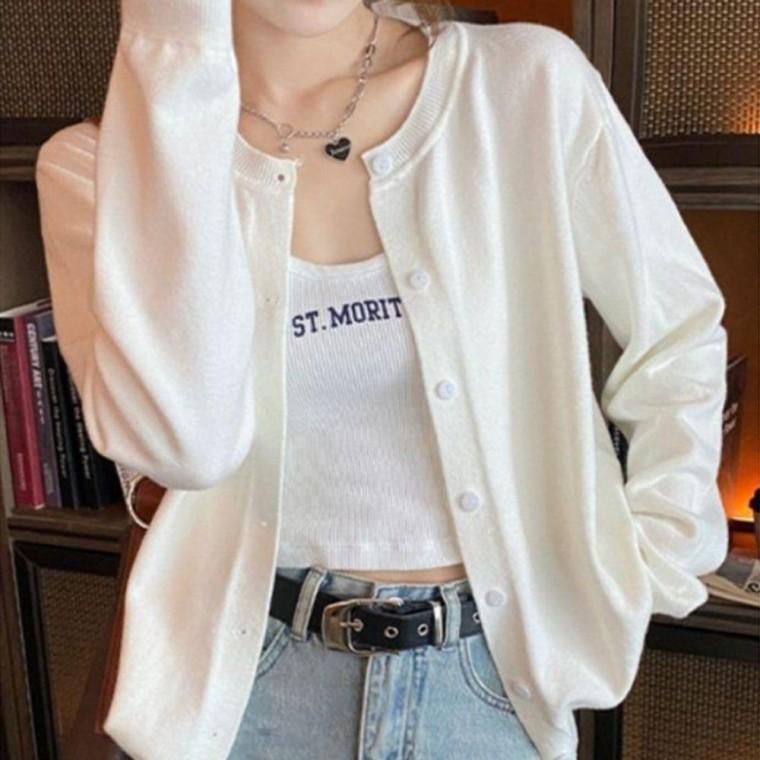 가디건 여성 데일리 아우터 간절기 니트 소프트 1P